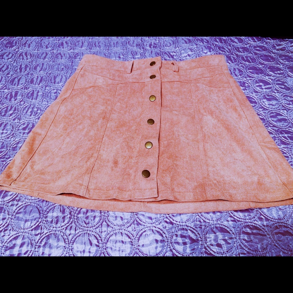 NWT blush mini fit & flare skirt